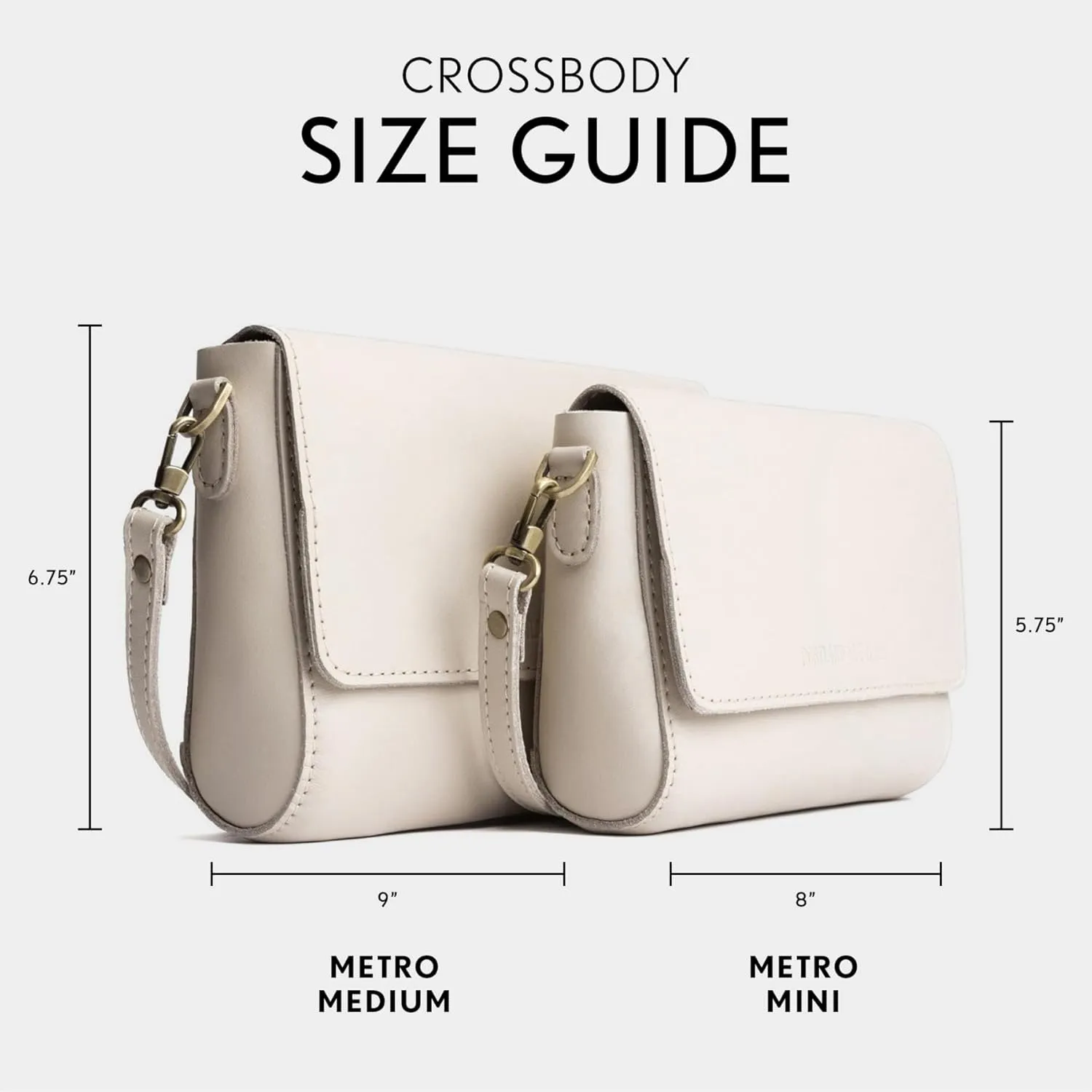 Portland Leather Goods Metro Crossbody Bag for Women  Handmade from the Finest Full-Grain Hides