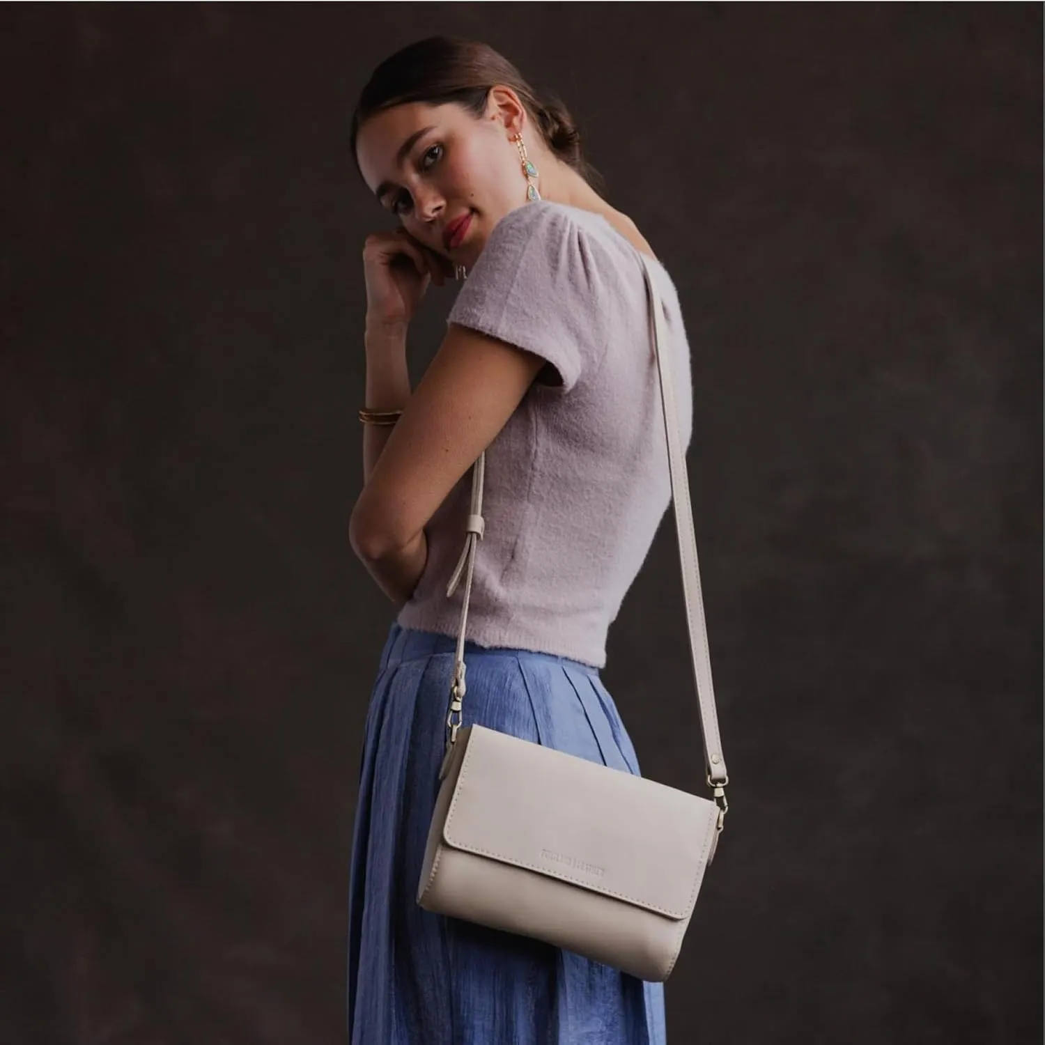 Portland Leather Goods Metro Crossbody Bag for Women  Handmade from the Finest Full-Grain Hides