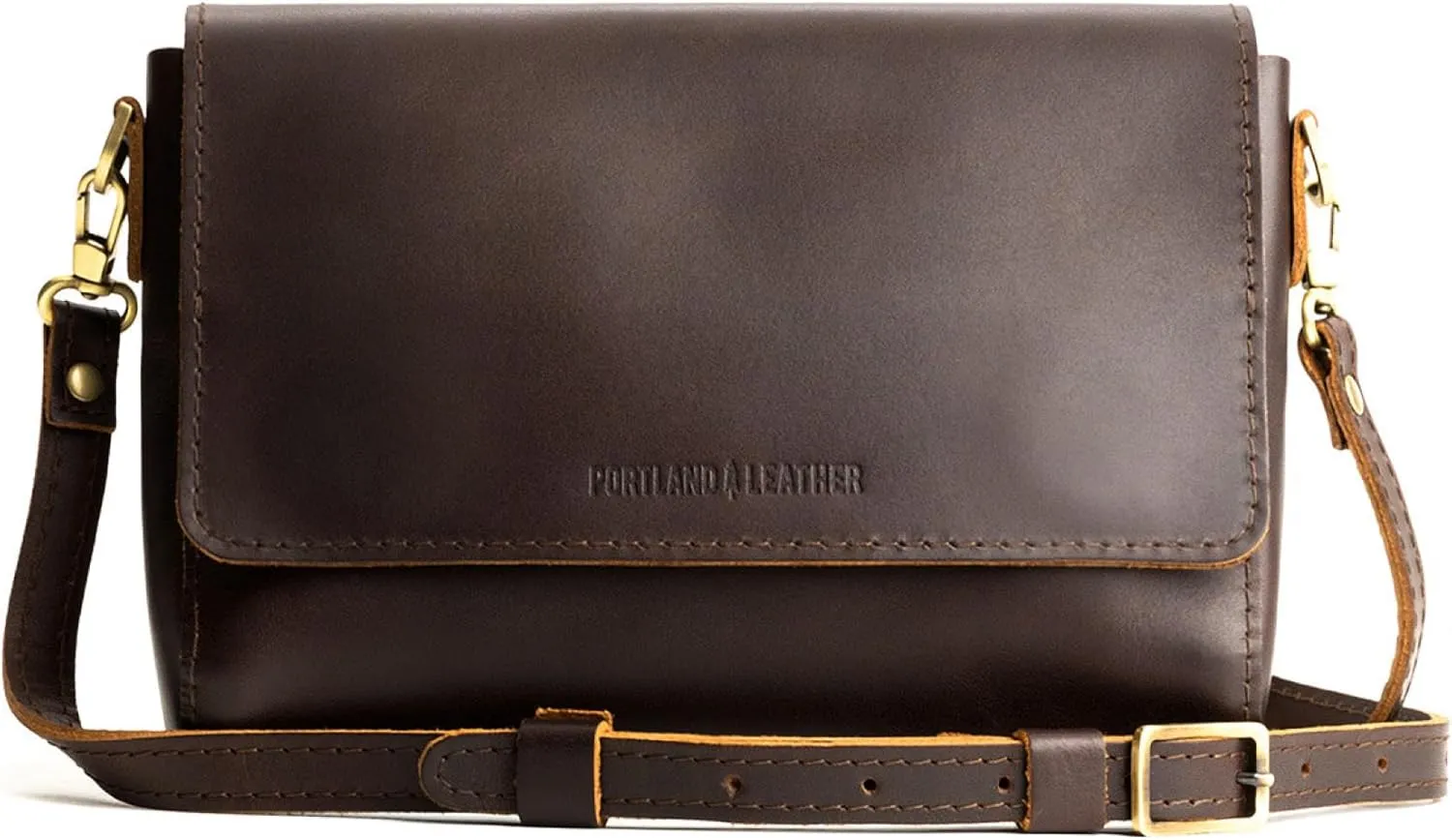 Portland Leather Goods Metro Crossbody Bag for Women  Handmade from the Finest Full-Grain Hides