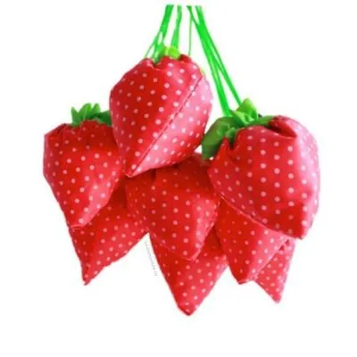 Strawberry Bags - Nylon Grocery Tote (Multi-color)