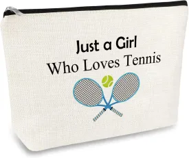 Tennis Gifts Makeup Bag for Women Tennis Lovers Gift Tennis Inspirational Gift Tennis Team Gift Idea Tennis Player Gifts Cosmetic Bag Birthday Graduation Gift for Tennis Lovers Friends Sister