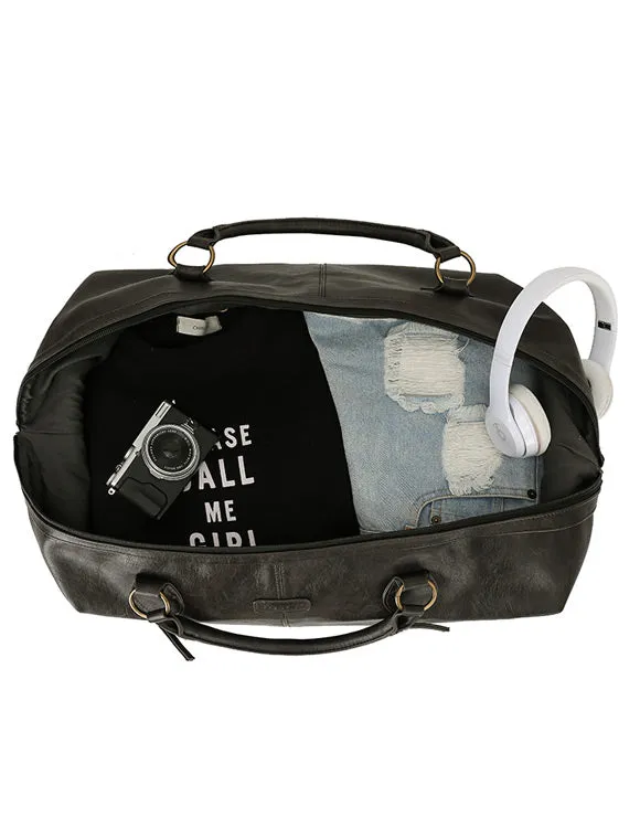 TOSCA Vegan Leather Duffle Bag