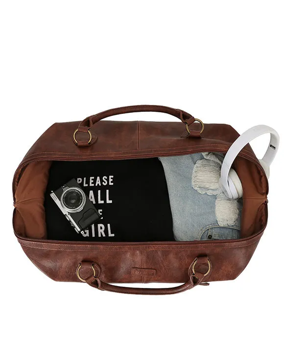 TOSCA Vegan Leather Duffle Bag
