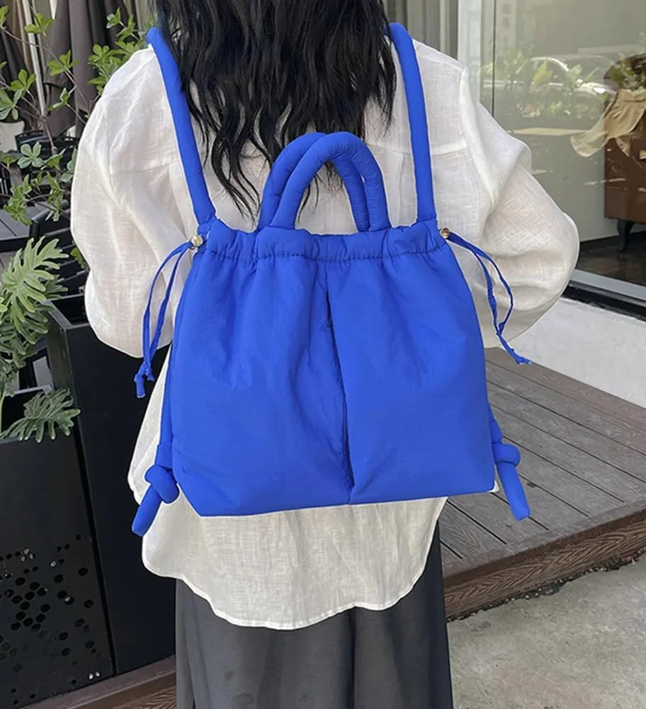 Tote Bag for Women, Nylon Handbag Large Capacity Backpack Lightweight Dual-Purpose Crossbody Bag Bucket Bag Multi-Color Purse