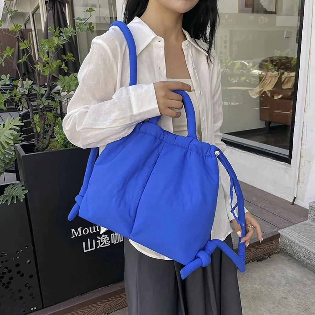 Tote Bag for Women, Nylon Handbag Large Capacity Backpack Lightweight Dual-Purpose Crossbody Bag Bucket Bag Multi-Color Purse